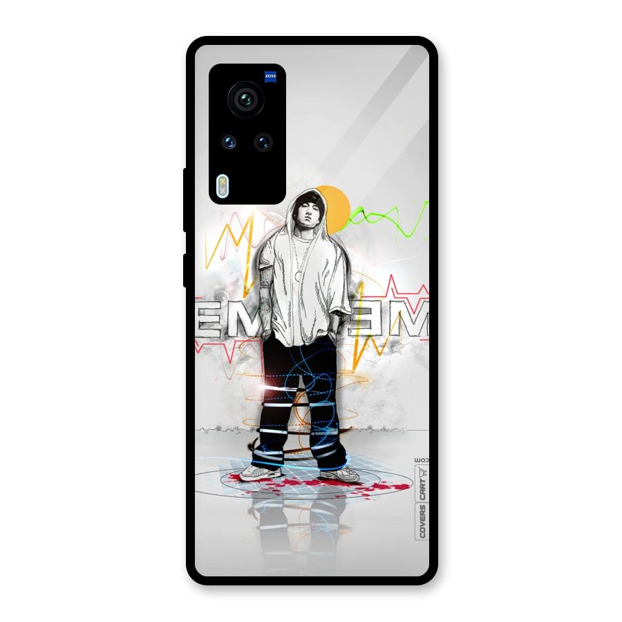 Rap King Eminem Glass Back Case for Vivo X60 Pro