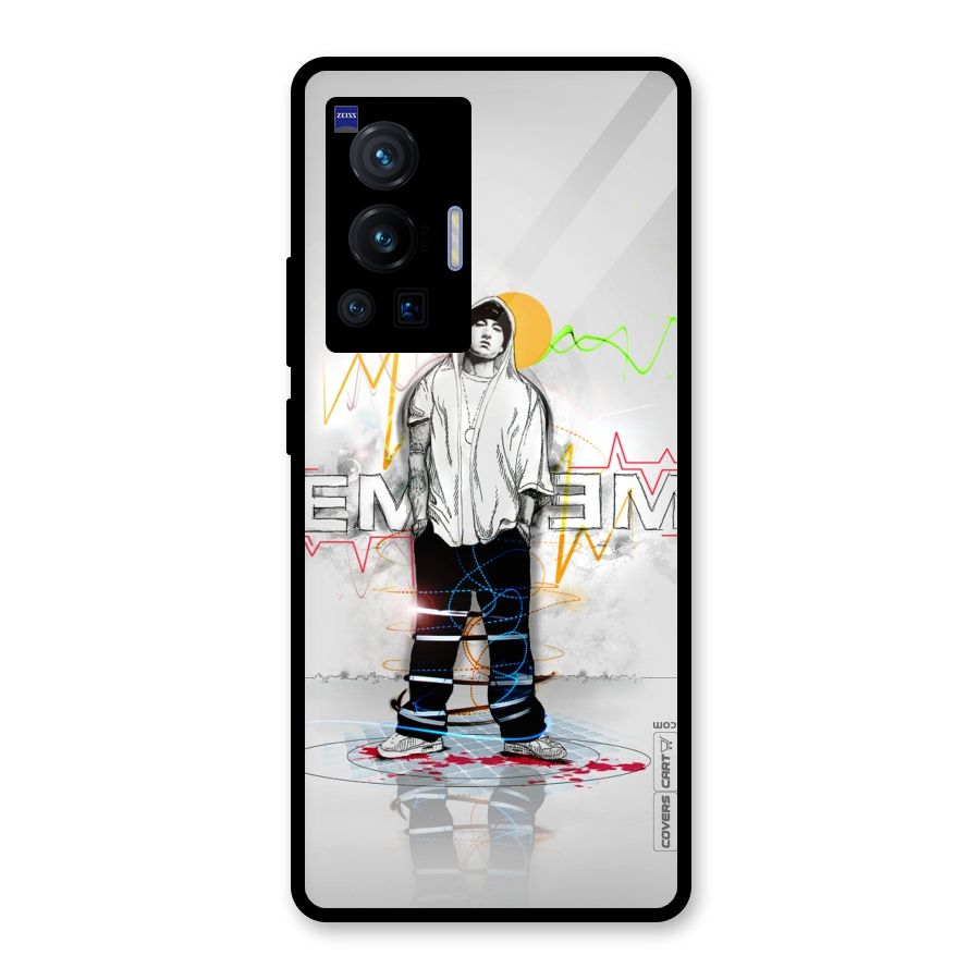 Rap King Eminem Glass Back Case for Vivo X70 Pro