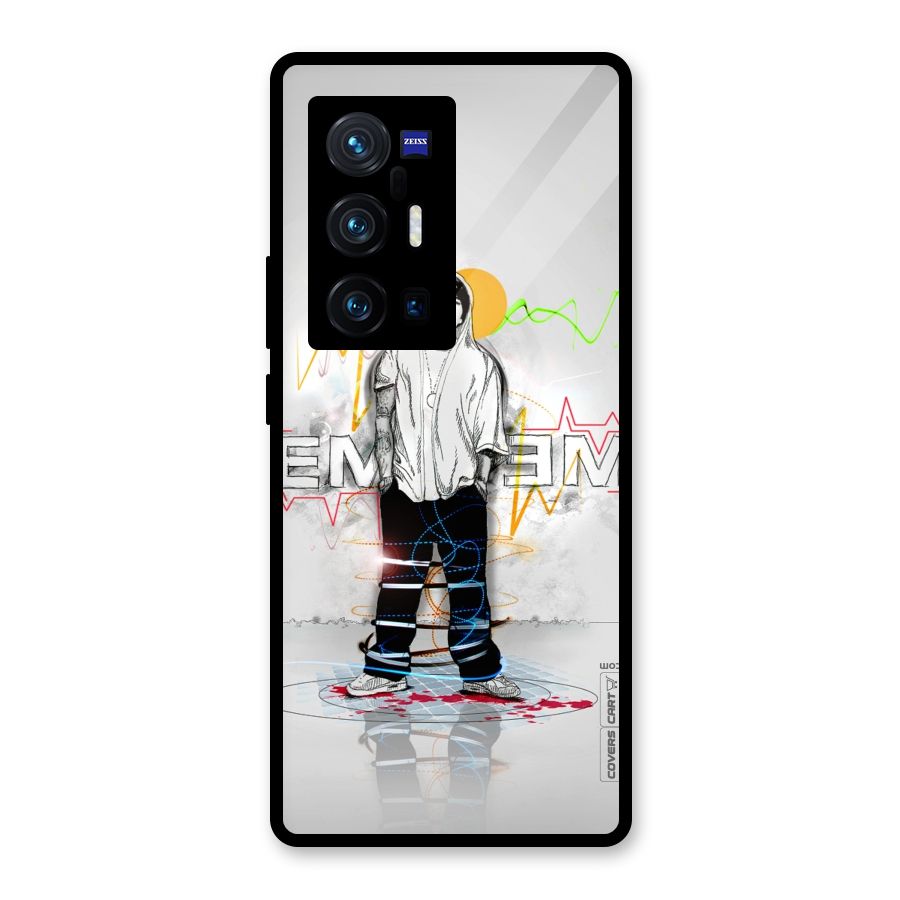 Rap King Eminem Glass Back Case for Vivo X70 Pro Plus