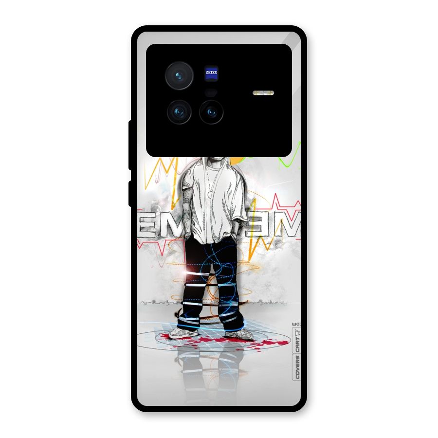Rap King Eminem Glass Back Case for Vivo X80