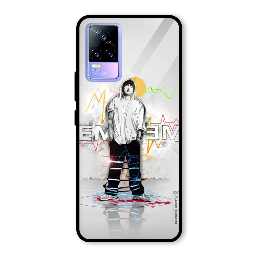Rap King Eminem Glass Back Case for Vivo Y73