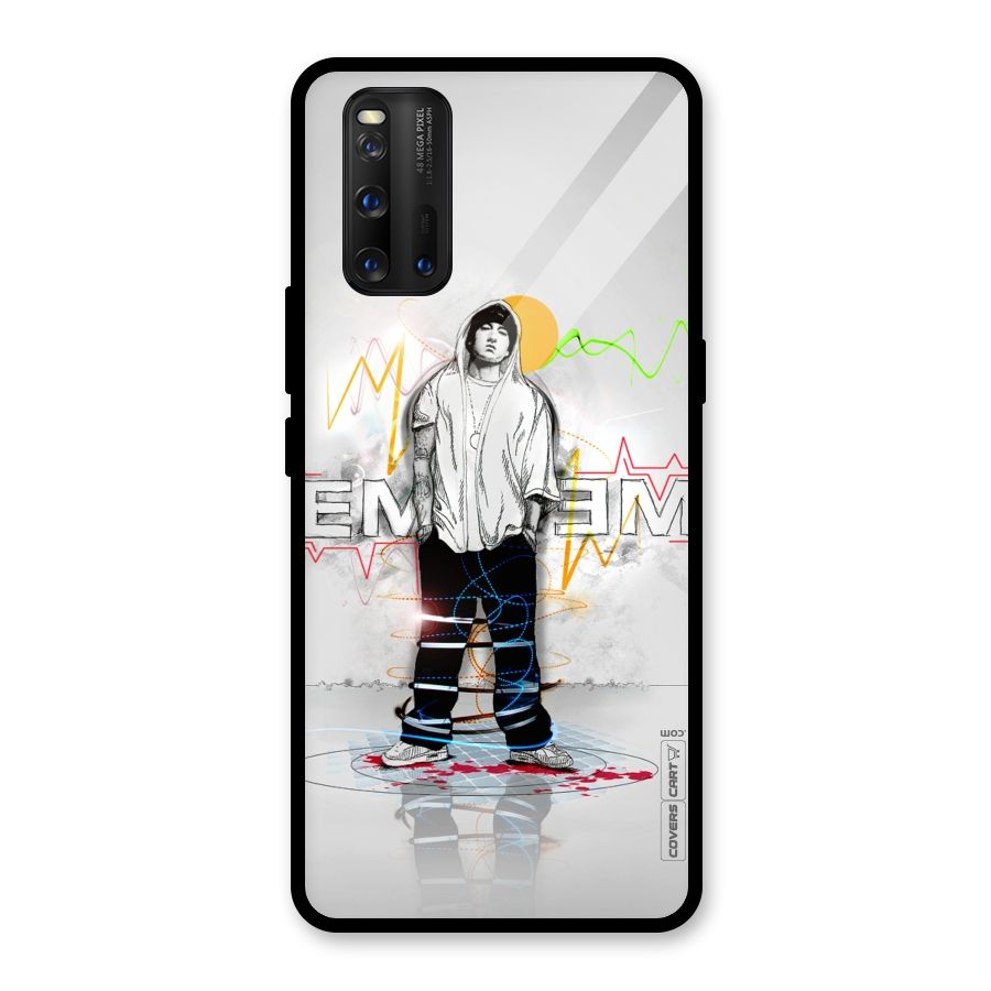 Rap King Eminem Glass Back Case for Vivo iQOO 3