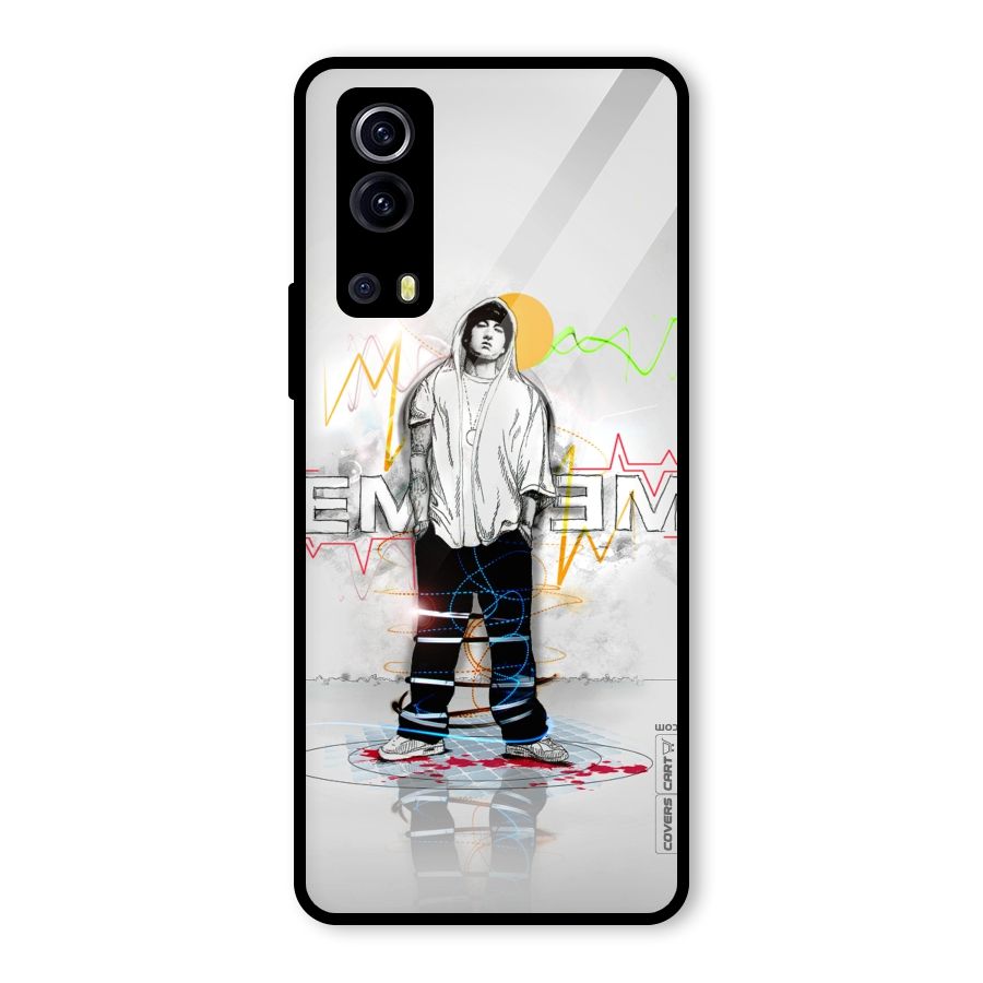 Rap King Eminem Glass Back Case for Vivo iQOO Z3