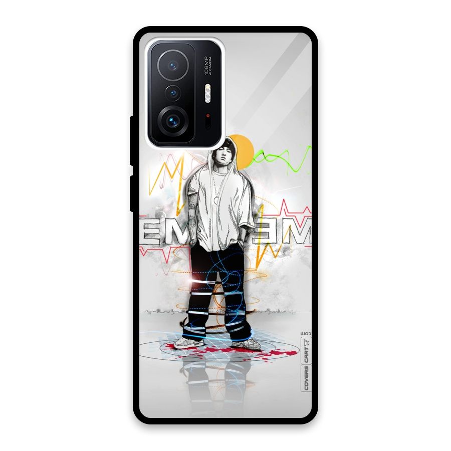 Rap King Eminem Glass Back Case for Xiaomi 11T Pro