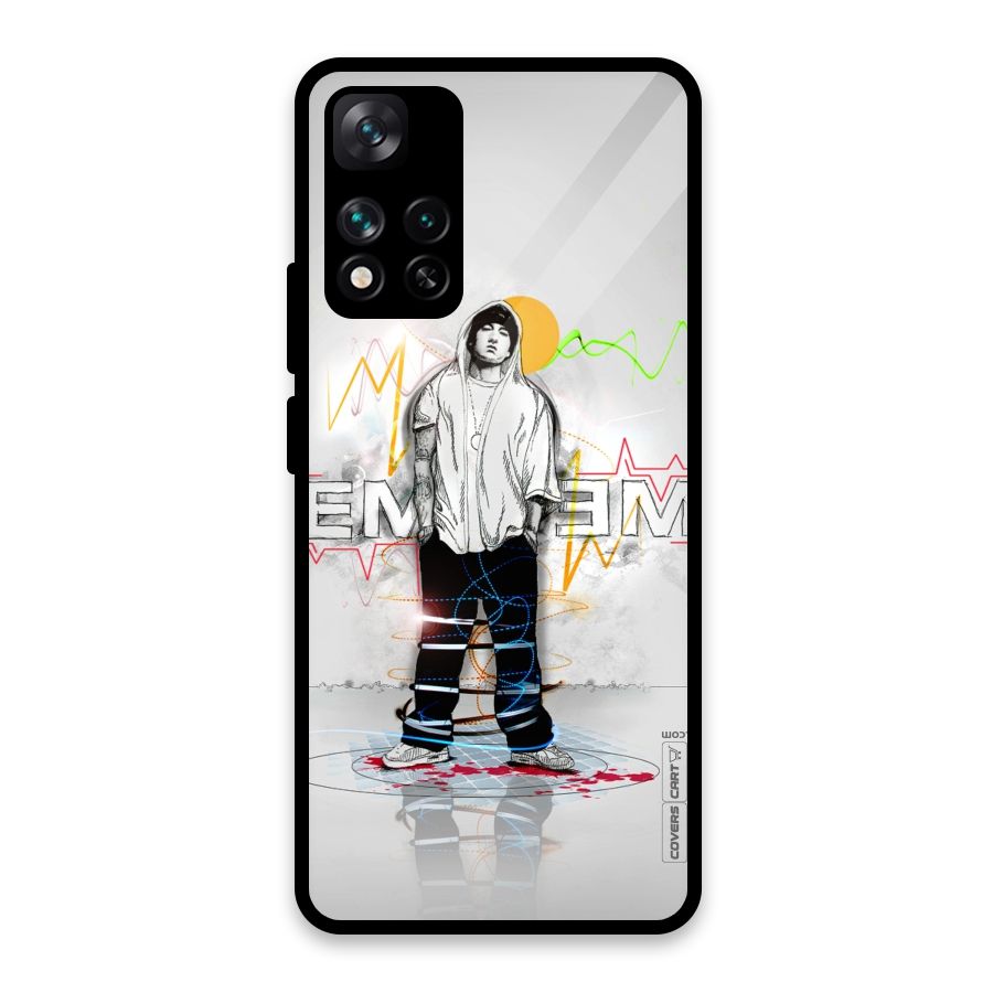 Rap King Eminem Glass Back Case for Xiaomi 11i HyperCharge 5G