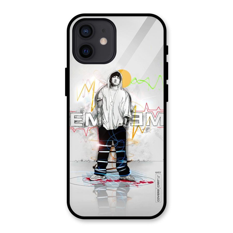 Rap King Eminem Glass Back Case for iPhone 12