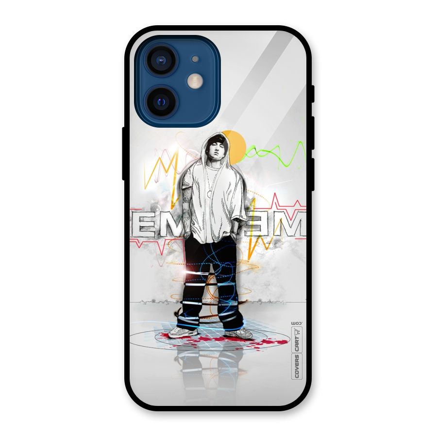 Rap King Eminem Glass Back Case for iPhone 12 Mini