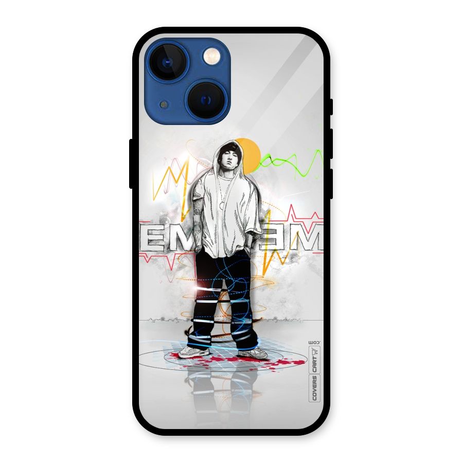 Rap King Eminem Glass Back Case for iPhone 13 Mini