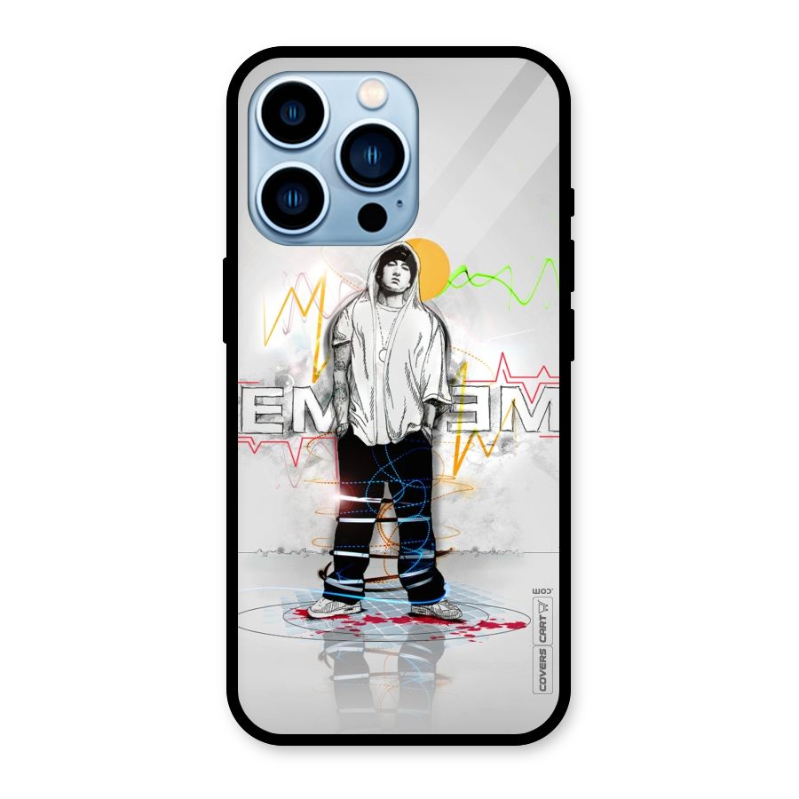 Rap King Eminem Glass Back Case for iPhone 13 Pro