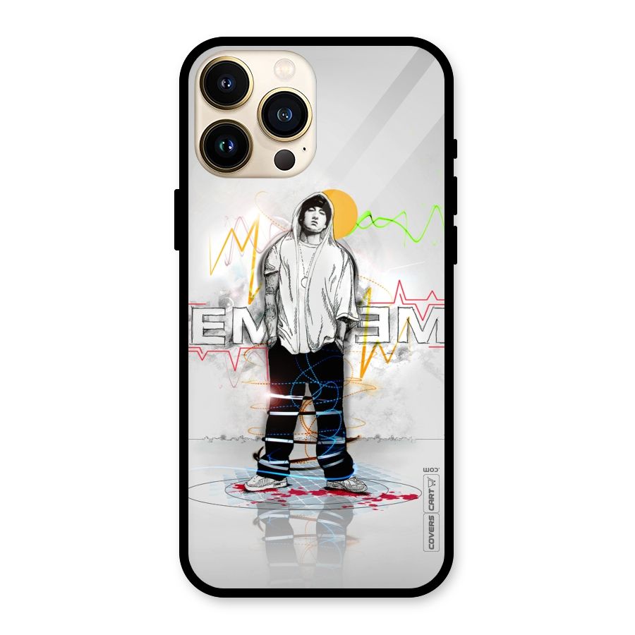 Rap King Eminem Glass Back Case for iPhone 13 Pro Max