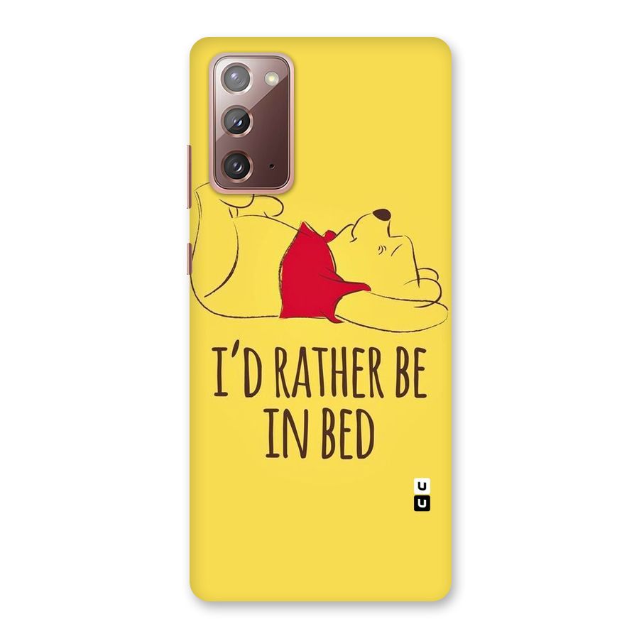 Rather Be In Bed Back Case for Galaxy Note 20