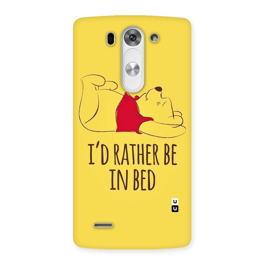 Rather Be In Bed Back Case for LG G3 Beat