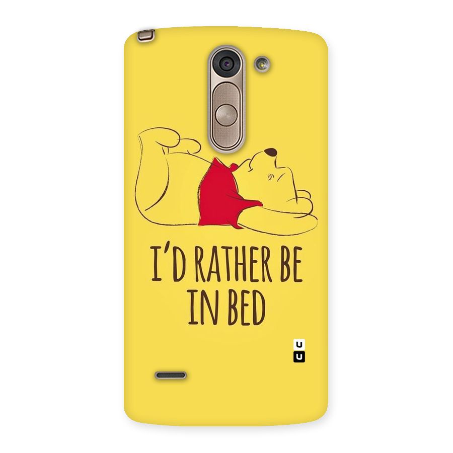 Rather Be In Bed Back Case for LG G3 Stylus