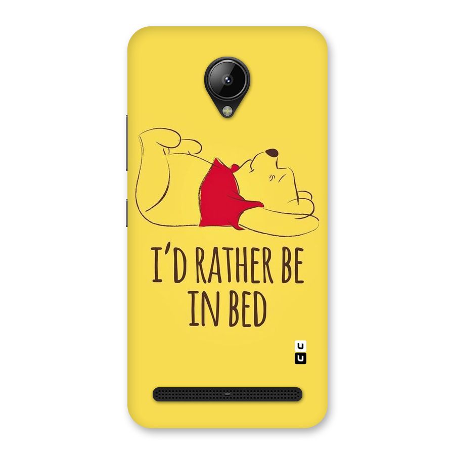 Rather Be In Bed Back Case for Lenovo C2