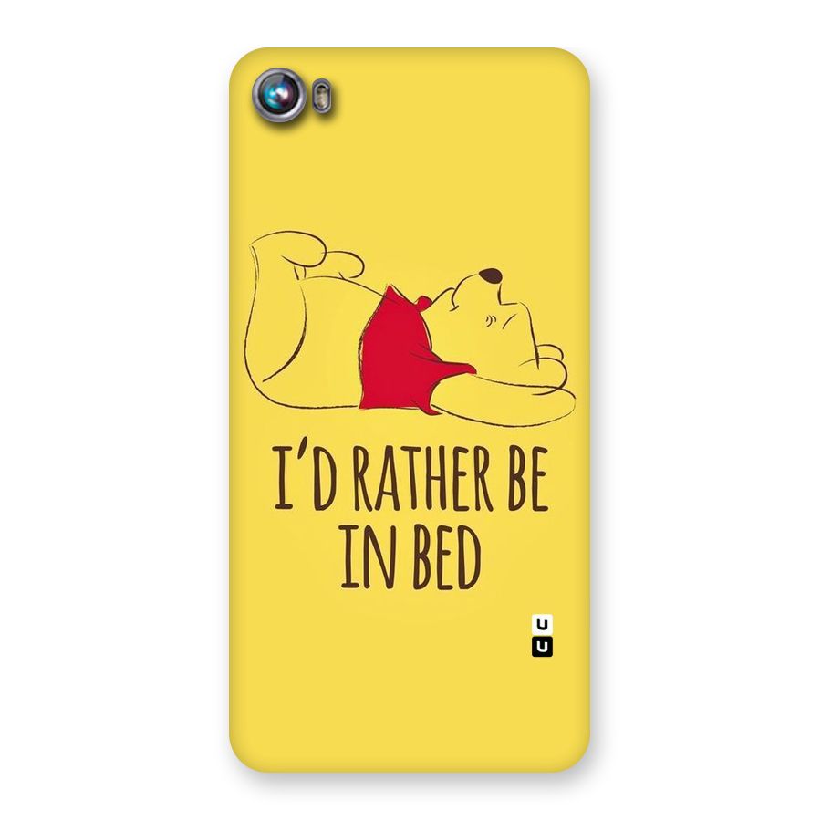 Rather Be In Bed Back Case for Micromax Canvas Fire 4 A107