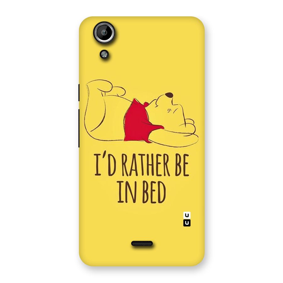 Rather Be In Bed Back Case for Micromax Canvas Selfie Lens Q345