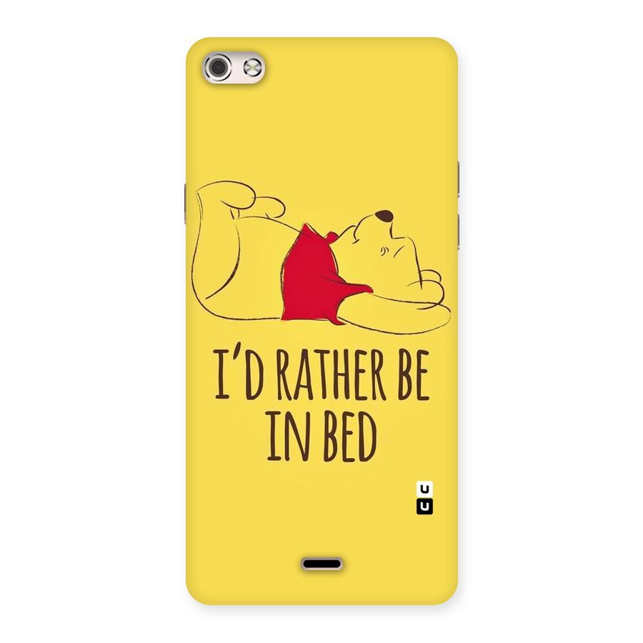 Rather Be In Bed Back Case for Micromax Canvas Silver 5