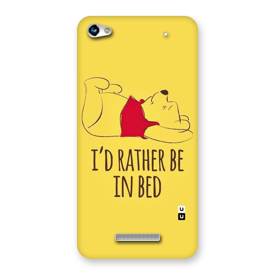 Rather Be In Bed Back Case for Micromax Hue 2