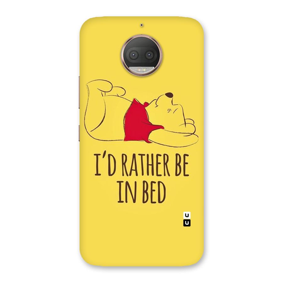 Rather Be In Bed Back Case for Moto G5s Plus