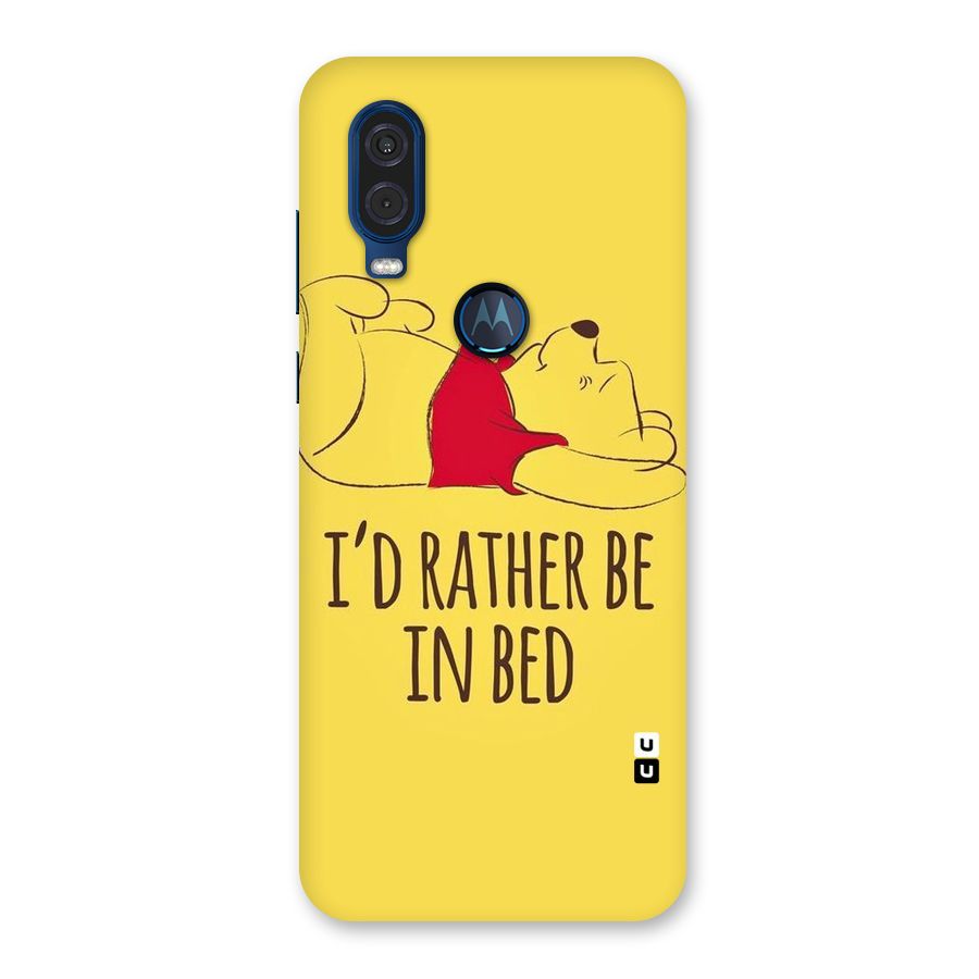 Rather Be In Bed Back Case for Motorola One Vision