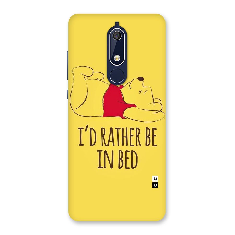 Rather Be In Bed Back Case for Nokia 5.1