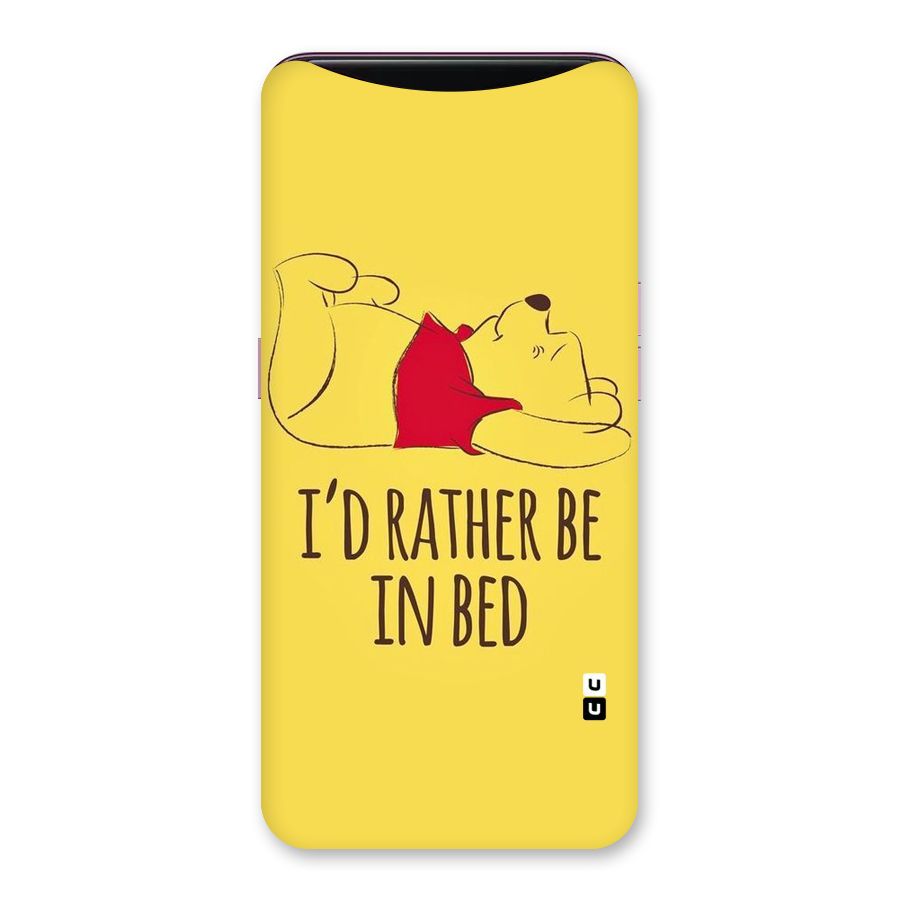Rather Be In Bed Back Case for Oppo Find X