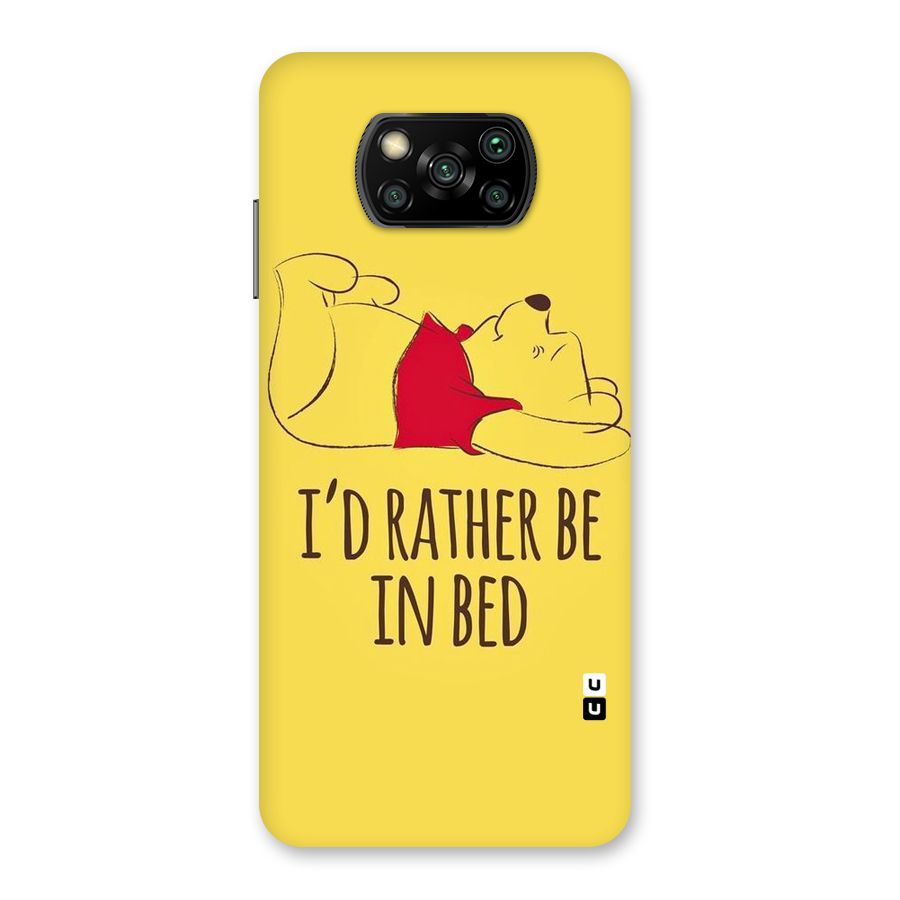 Rather Be In Bed Back Case for Poco X3