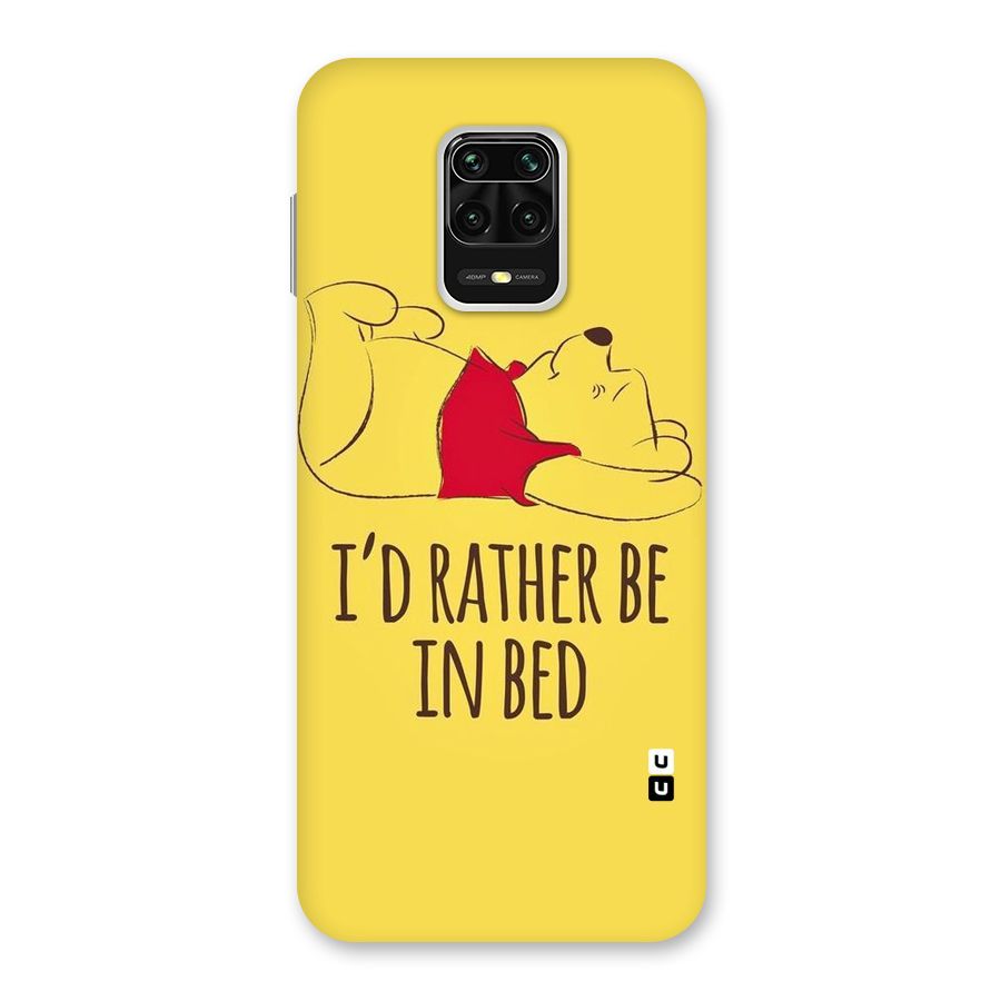 Rather Be In Bed Back Case for Redmi Note 9 Pro
