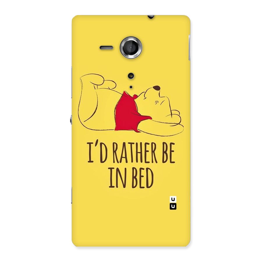 Rather Be In Bed Back Case for Sony Xperia SP