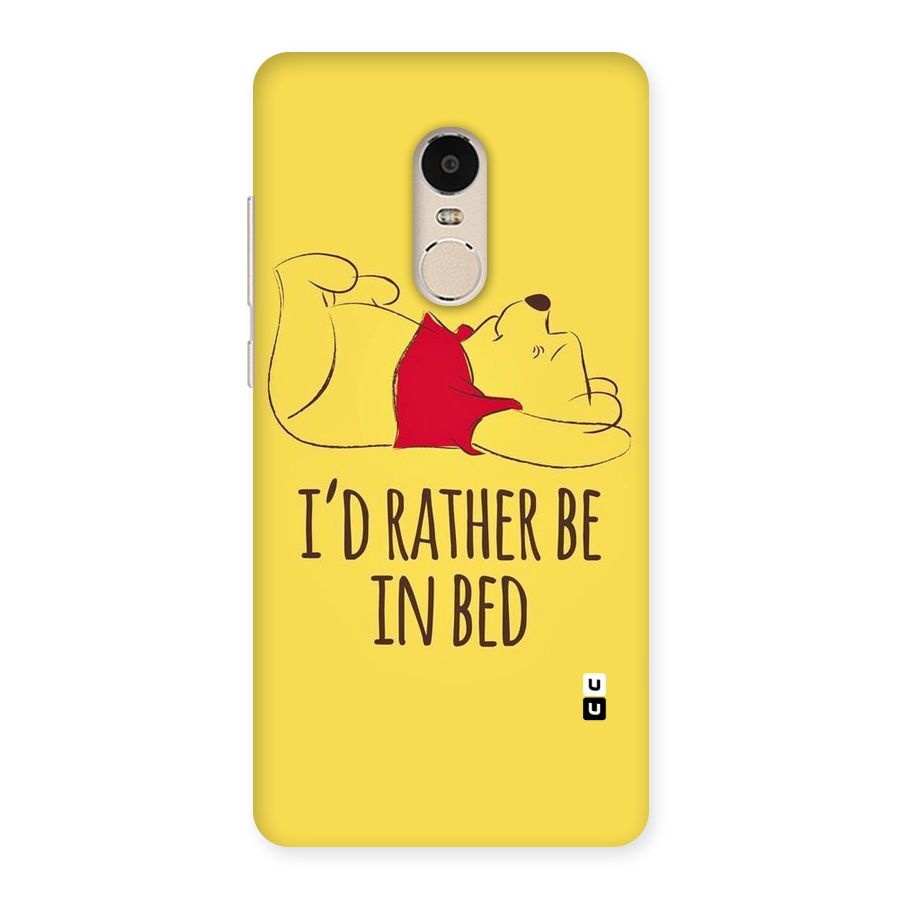 Rather Be In Bed Back Case for Xiaomi Redmi Note 4