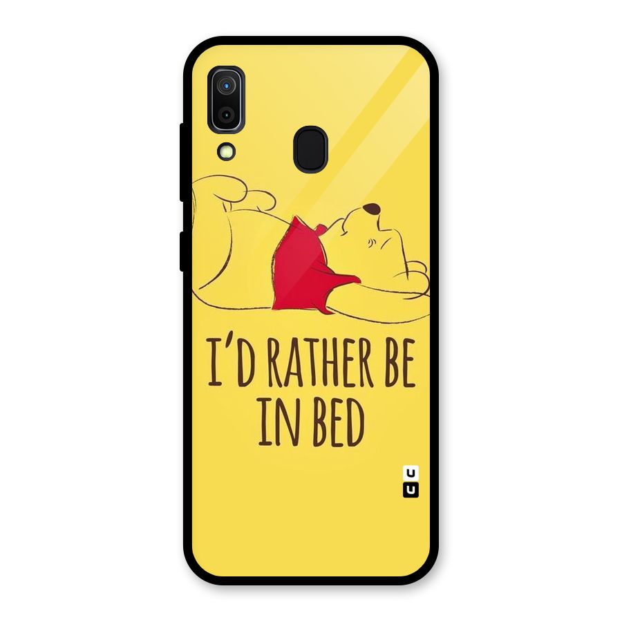Rather Be In Bed Glass Back Case for Galaxy A30