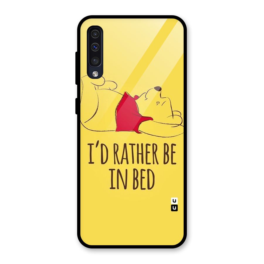 Rather Be In Bed Glass Back Case for Galaxy A50