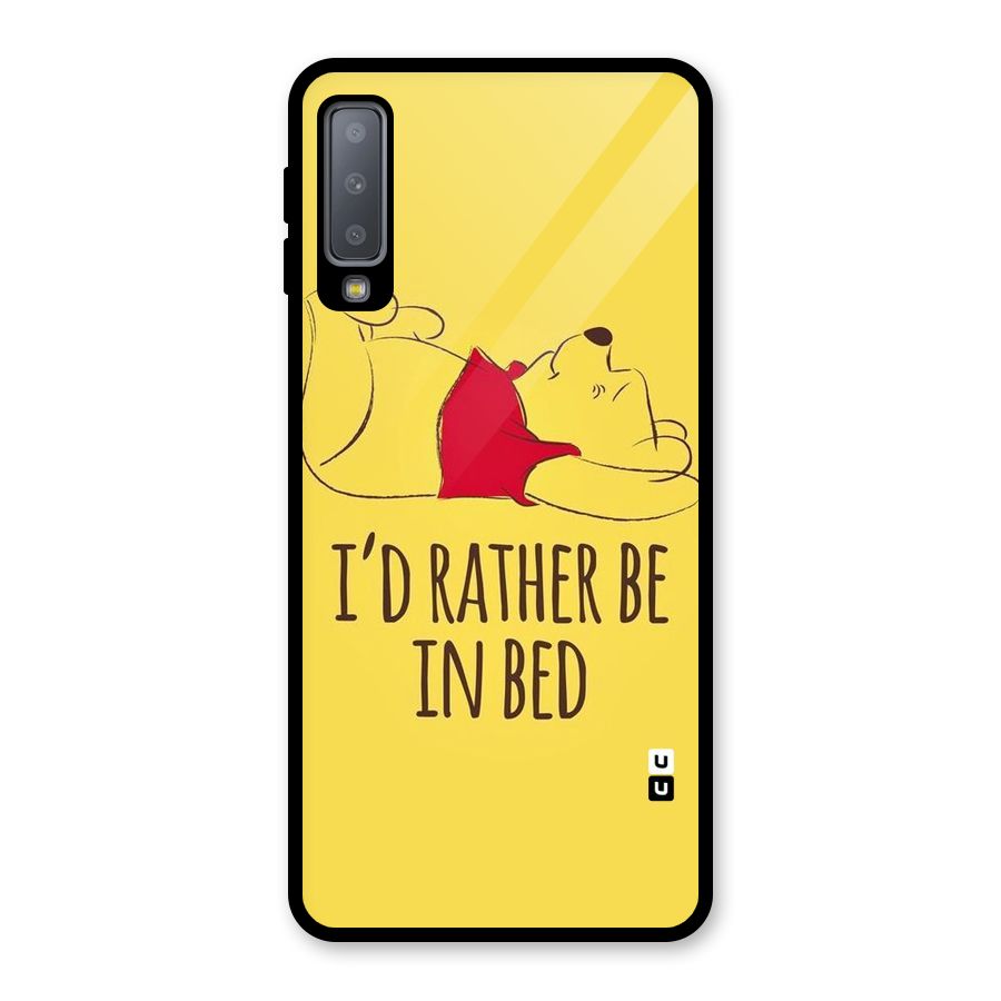 Rather Be In Bed Glass Back Case for Galaxy A7 (2018)