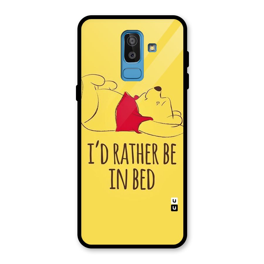 Rather Be In Bed Glass Back Case for Galaxy J8