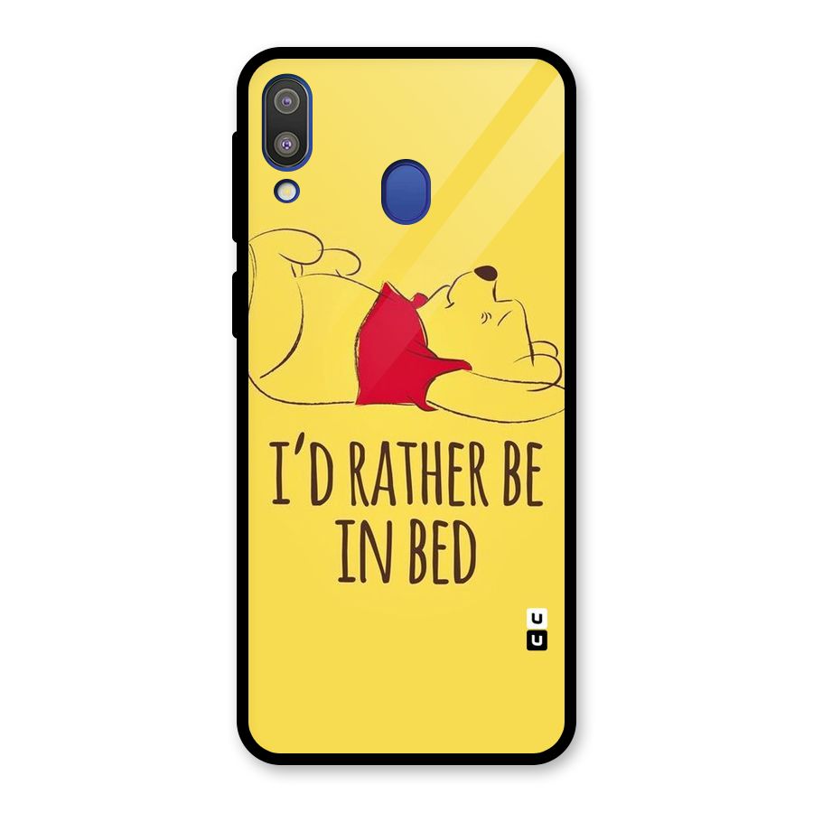 Rather Be In Bed Glass Back Case for Galaxy M20