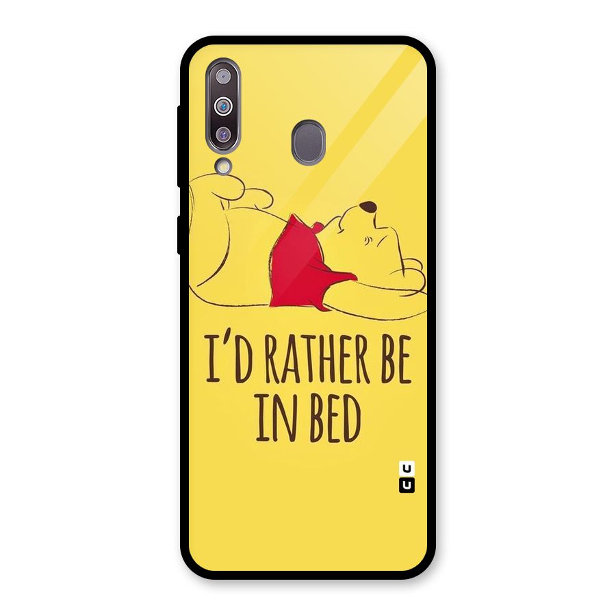 Rather Be In Bed Glass Back Case for Galaxy M30