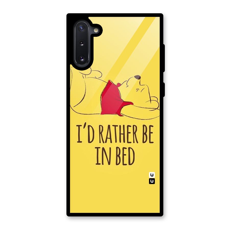 Rather Be In Bed Glass Back Case for Galaxy Note 10