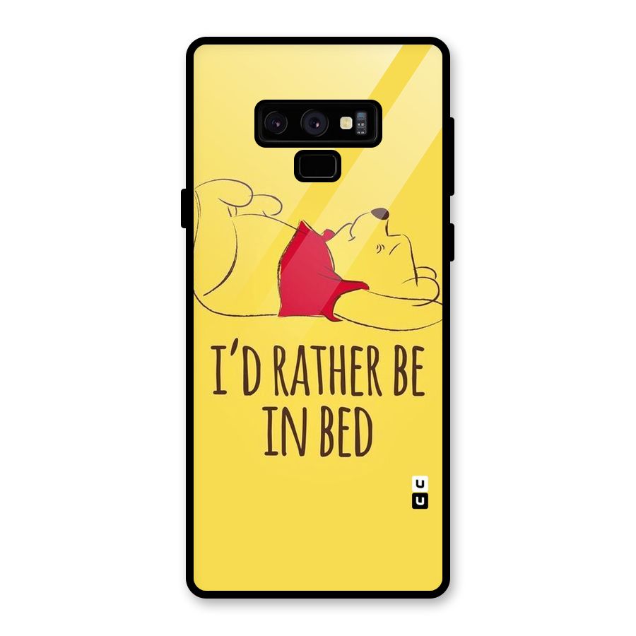 Rather Be In Bed Glass Back Case for Galaxy Note 9
