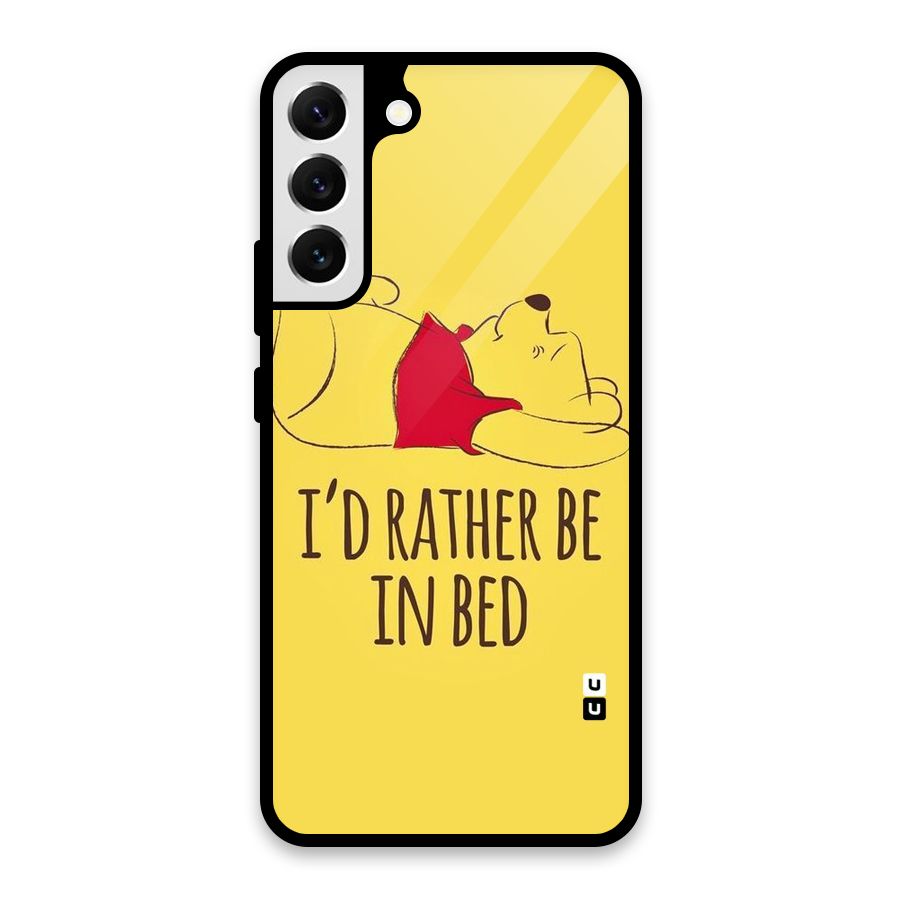 Rather Be In Bed Glass Back Case for Galaxy S22 Plus 5G