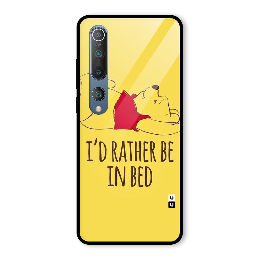 Rather Be In Bed Glass Back Case for Mi 10
