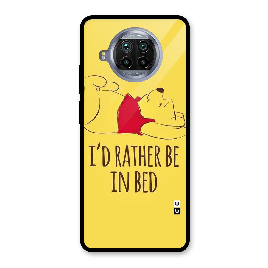 Rather Be In Bed Glass Back Case for Mi 10i