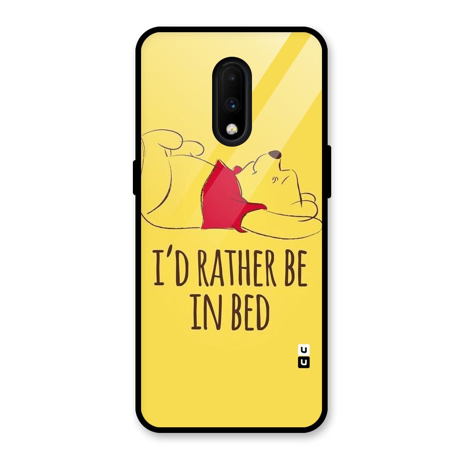Rather Be In Bed Glass Back Case for OnePlus 7