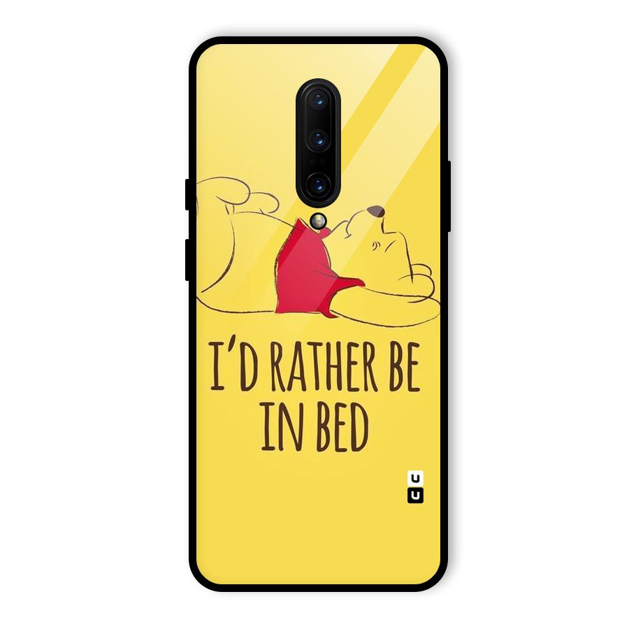 Rather Be In Bed Glass Back Case for OnePlus 7 Pro