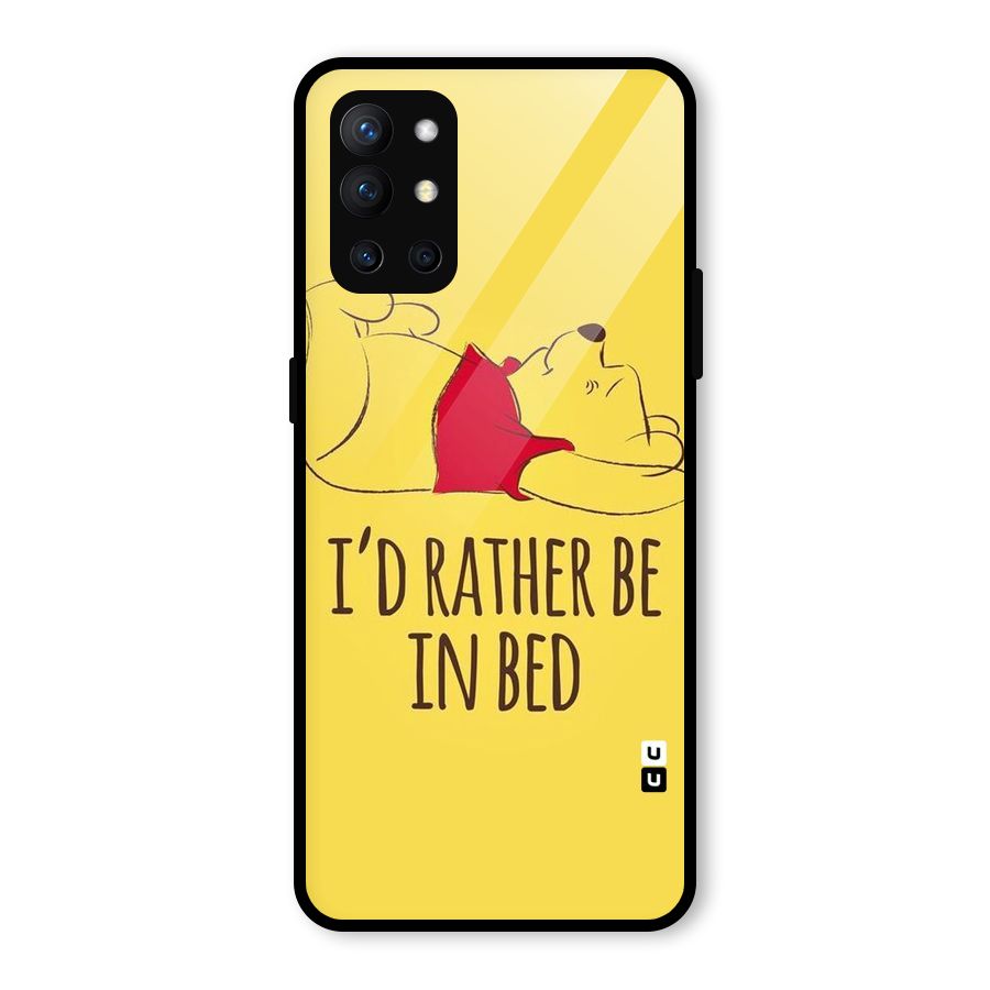 Rather Be In Bed Glass Back Case for OnePlus 9R