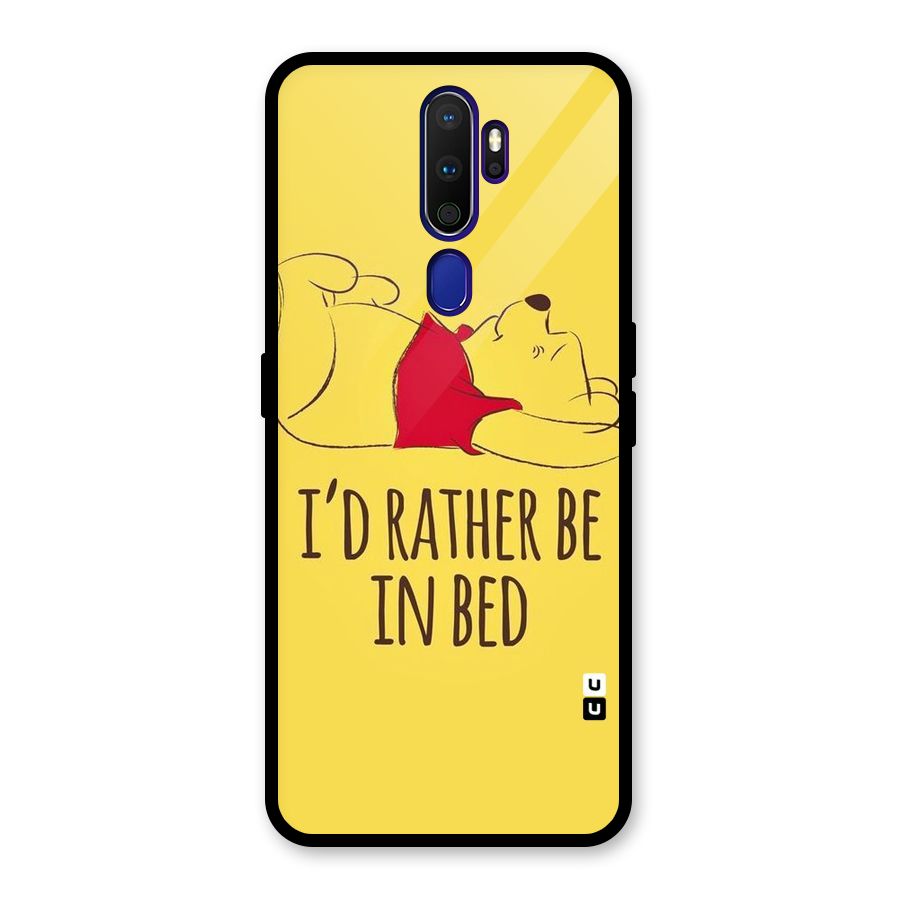 Rather Be In Bed Glass Back Case for Oppo A9 (2020)