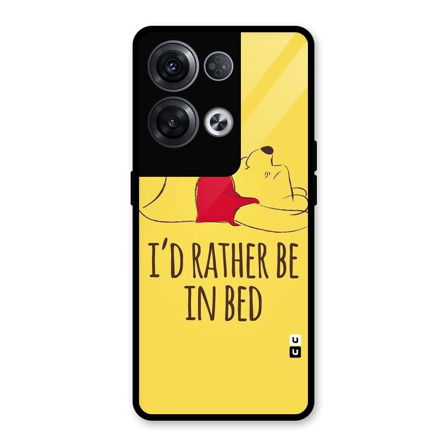 Rather Be In Bed Glass Back Case for Oppo Reno8 Pro 5G
