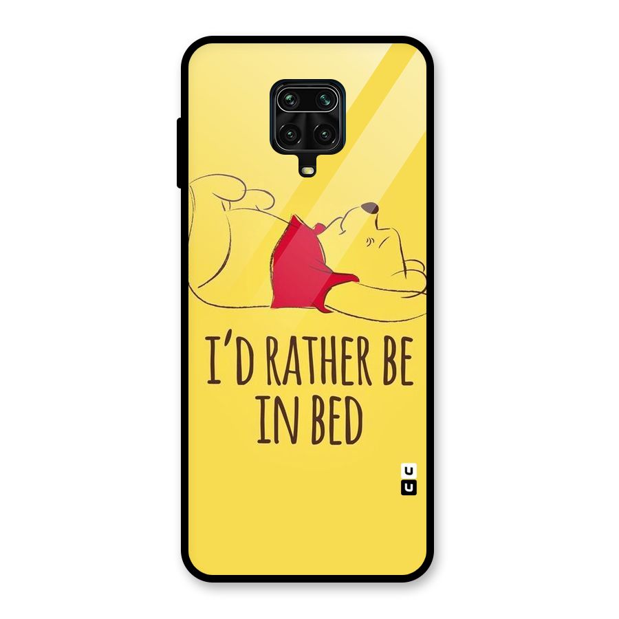 Rather Be In Bed Glass Back Case for Poco M2 Pro