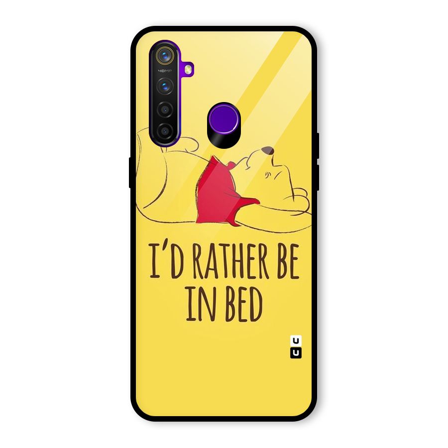Rather Be In Bed Glass Back Case for Realme 5 Pro