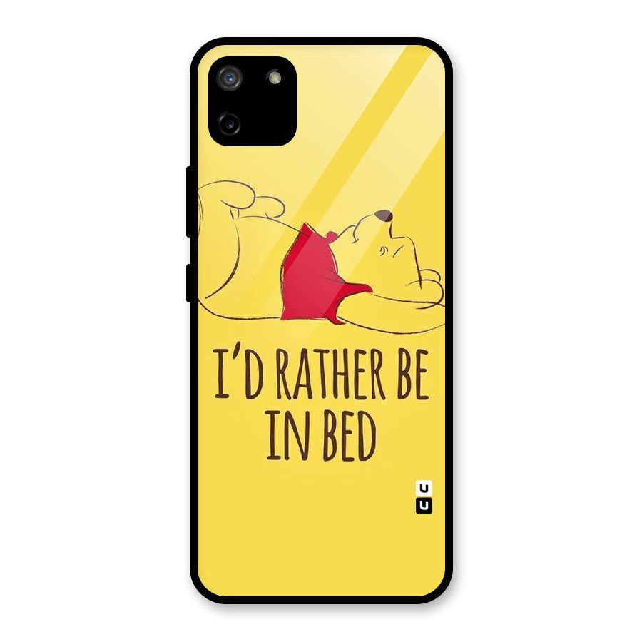 Rather Be In Bed Glass Back Case for Realme C11