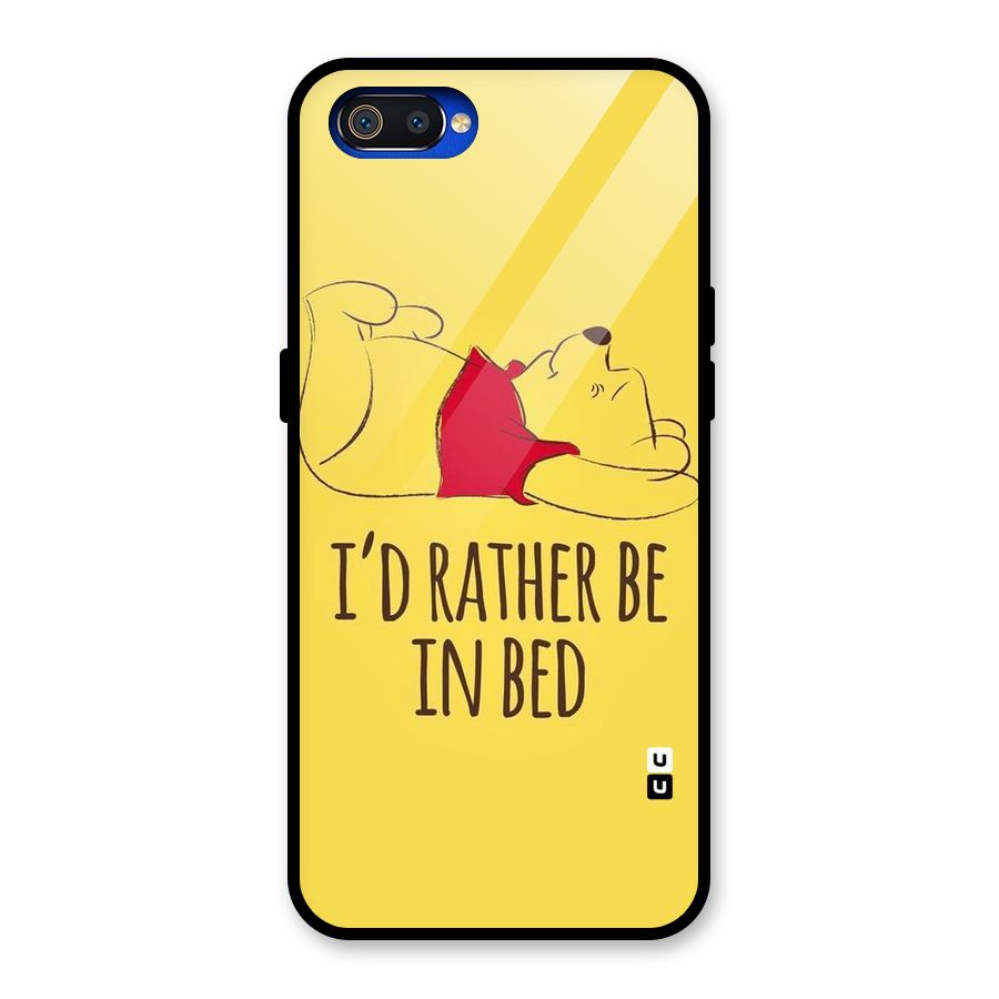Rather Be In Bed Glass Back Case for Realme C2